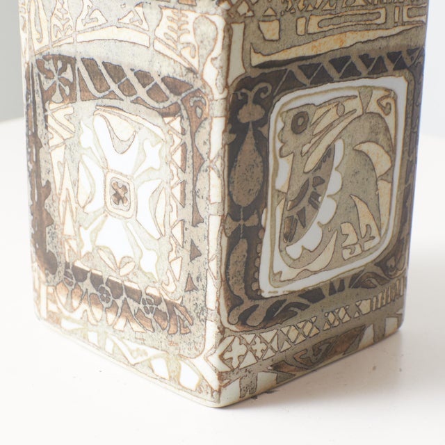 Nils Thorsson Rectangular Vase by Nils Thorsson For Sale - Image 4 of 12