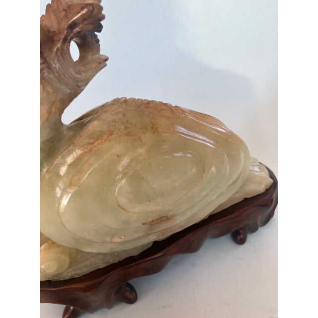 Late 19th Century Multi Colored Jade Sculpture of a Dragon, With Stand. For Sale - Image 9 of 17