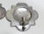 Metal Match Quatrefoil Polished Pewter Wall Sconces - A Pair For Sale - Image 7 of 9