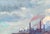 Soviet Industrial Landscape Painting, Original Oil on Canvas, 1970 96-139 For Sale - Image 4 of 6
