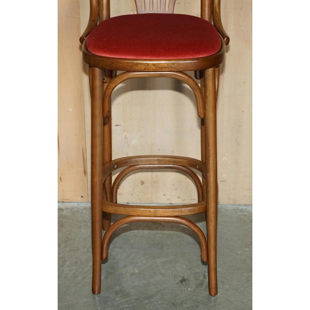 Wood Bar Stools in Bentwood, Set of 5 For Sale - Image 7 of 18