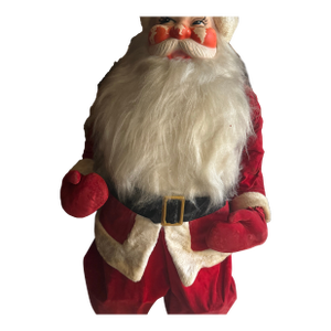 Rare 4 Ft Coca-Cola Santa Claus Store Display – Velvet Suit – 1971