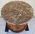 Vintage Round Brown Marble Top Drum Side End Center Table With Storage Cabinet For Sale In Miami - Image 6 of 13