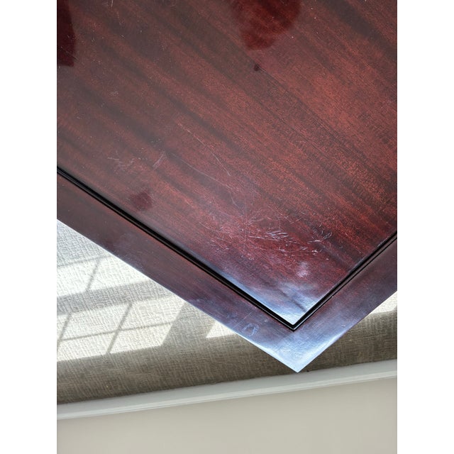 Brown Late 20th Century Baker Furniture Barbara Barry Mahogany 3 Tier Etagere Side Table For Sale - Image 8 of 8