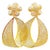 Vintage 21 Kt Yellow Gold 12.8 Gm Dangling Earrings With Diamonds, 2.2 Inch Long For Sale - Image 15 of 18