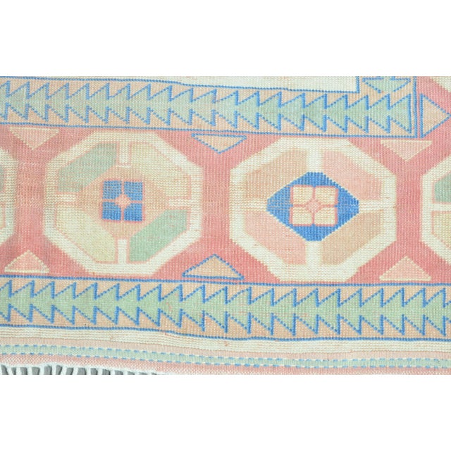 Beige 1960s Vintage Hand Knotted Wool Area Rug For Sale - Image 8 of 11