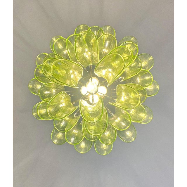 Vintage Italian Murano Chandelier, 1990 For Sale - Image 11 of 15