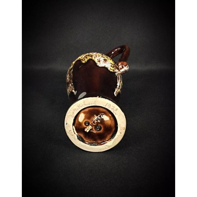 Ceramic Mid 20th Century Vallauris Ceramic Ewer or Soliflore – Signed For Sale - Image 7 of 7