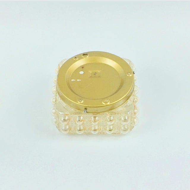 Gold Mid-Century Modern Amber Bubble Glass Wall Lights by Helena Tynell for Limburg, 1970s, Set of 2 For Sale - Image 8 of 9