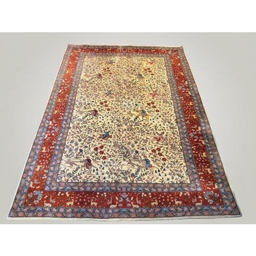Large Vintage Kashmar Rug For Sale - Image 6 of 6