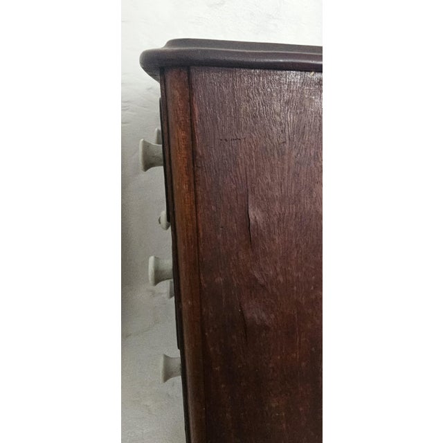 Brown Miniature 1880s Walnut Eastlake 3‑Drawer Chest With Dovetailed Drawers For Sale - Image 8 of 18