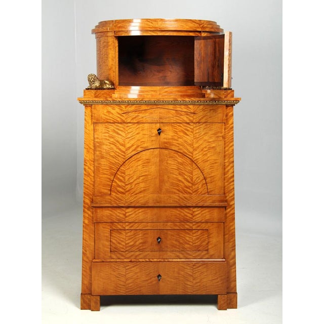 Antique Biedermeier Secretaire with Lions, 1825 For Sale - Image 3 of 18