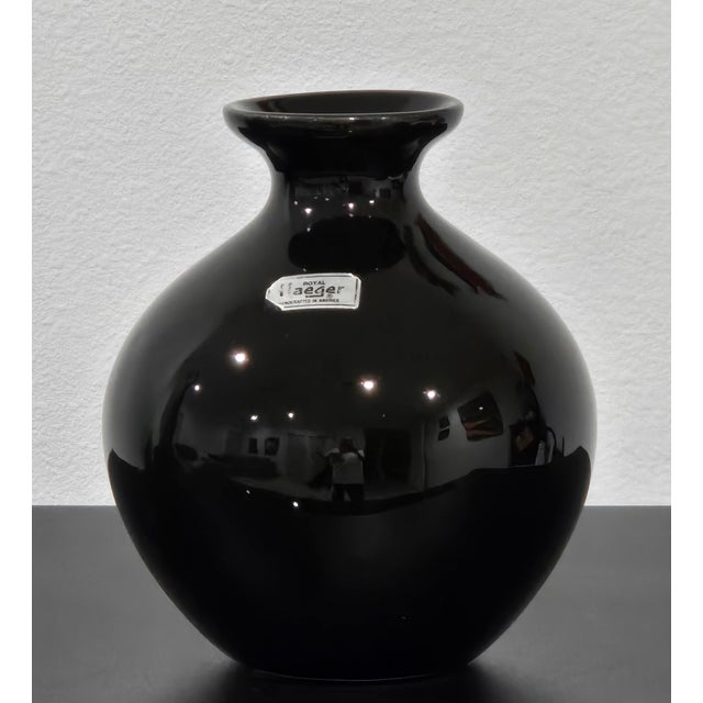 Elegant Vintage Royal Haeger art pottery bud vase in classic rounded baluster form with flared rim, perfect for a single...
