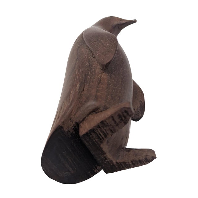 Mid 20th Century Danish Teak Wood Penguin Figurine For Sale - Image 10 of 10