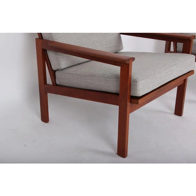 Niels Eilersen Set of Armchairs by Illum Wikkelsø for Niels Eilersen, 1950s For Sale - Image 4 of 13