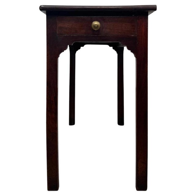 Antique English Mahogany Side Table, 1780 For Sale - Image 10 of 12