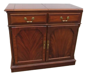 1980s Lexington Mahogany Server Bar Designer