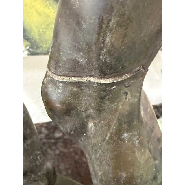 19th Century Grand Tour Neo Classical Bronze of Dancing Faun with Cymbals For Sale - Image 14 of 18