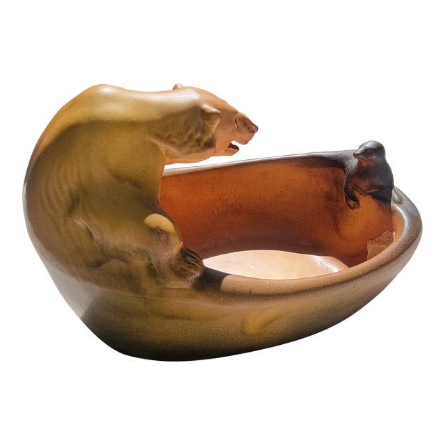Early 1900s Danish Art Nouveau Figurative Bowl For Sale