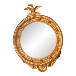 Large Vintage Federal Eagle Mirror With 13 Colony Balls, 25" X 33" For Sale