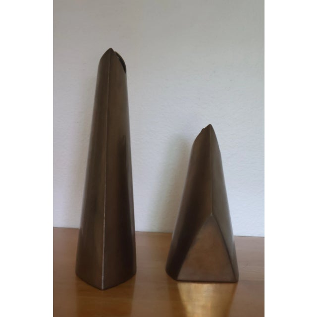 Pair of Brass Vases by James Johnston, 1960s For Sale - Image 17 of 18
