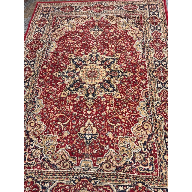 4ft 4in × 6ft 4in Traditional Medallion Area Rug For Sale - Image 11 of 12