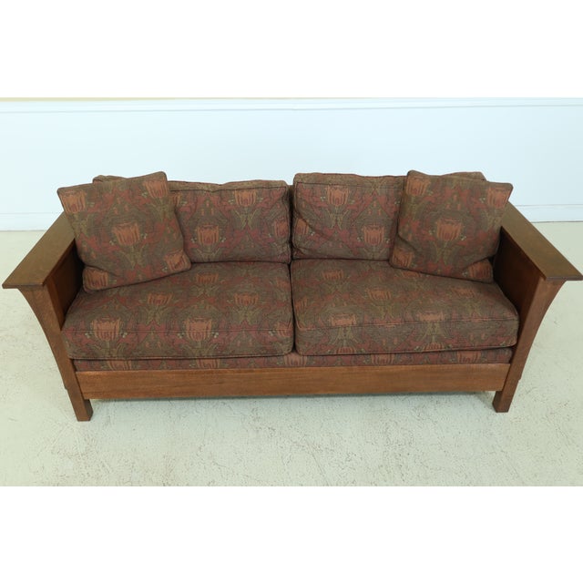 Stickley Mission Oak Arts & Crafts Style Sofa Chairish