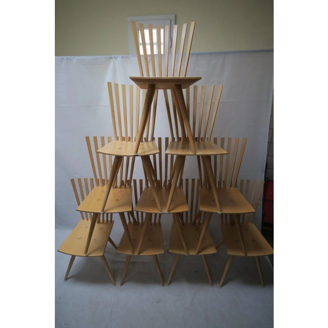 Model Mikado Chairs by Johannes Foersom and Peter Hiort-Lorenzen for Fredericia, 1990s, Set of 10 For Sale - Image 14 of 14