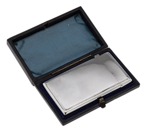 Antique Victorian Silver Card Case, 1883