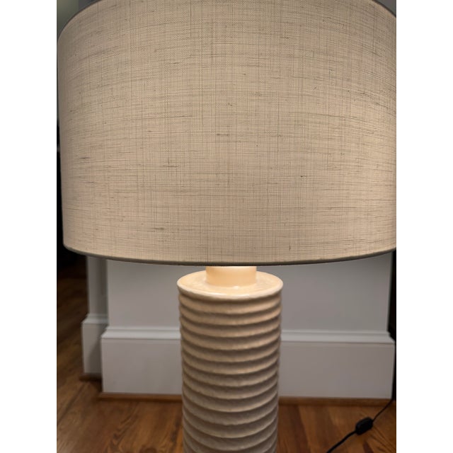 Original Retail $4950, The Baker Furniture Ribbe Table Lamp (BALEX103) is a striking statement lighting piece that...