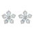 1.65ct Aquamarine Floral Art Deco Cluster Earrings for Her in 18k Gold- 2 Pieces For Sale