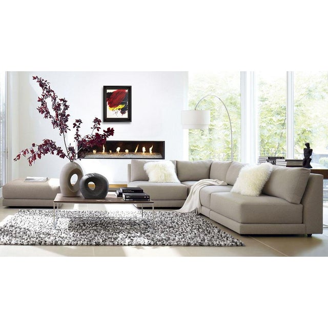 Original Antoni Tapies Color Lithograph. 1973. Size: 24.5 x 33.5cm. Frame Size: 14 3/4 x 18 3/4in. Artwork is of a Limited...