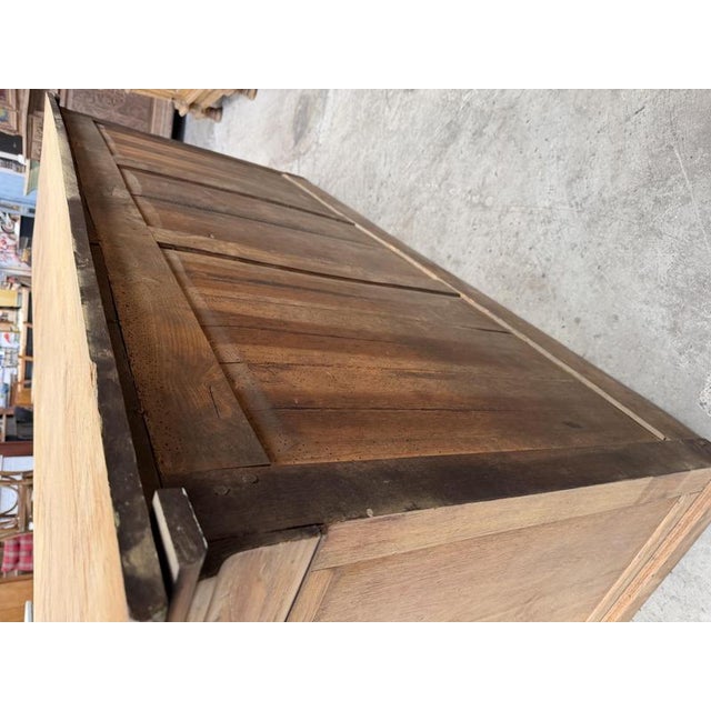 19th Century Solid Raw Oak Sideboard For Sale - Image 11 of 12