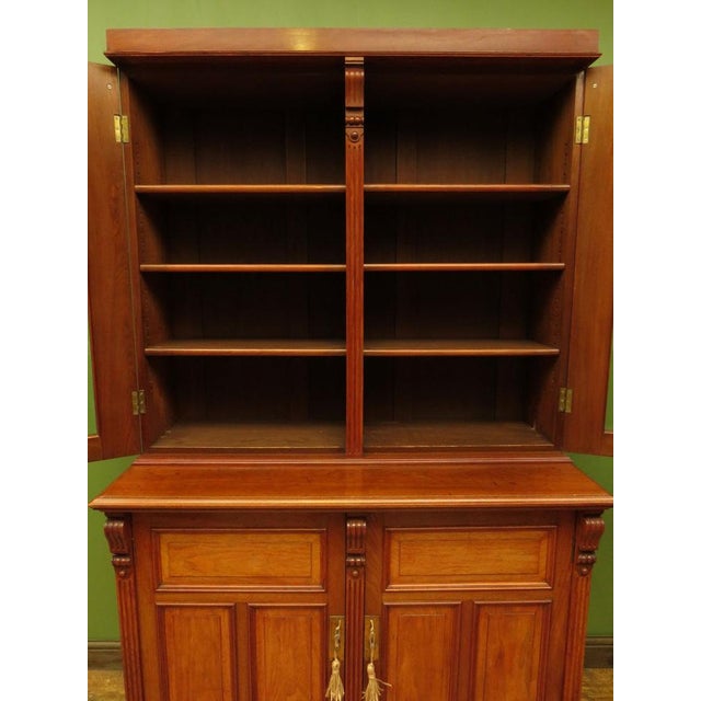 Two Part Book Cabinet with Glazed Top, 1890s For Sale - Image 10 of 17