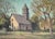 Figurative 1930s Narcisse Henocque Countryside Church in Normandy 1930 For Sale - Image 3 of 3