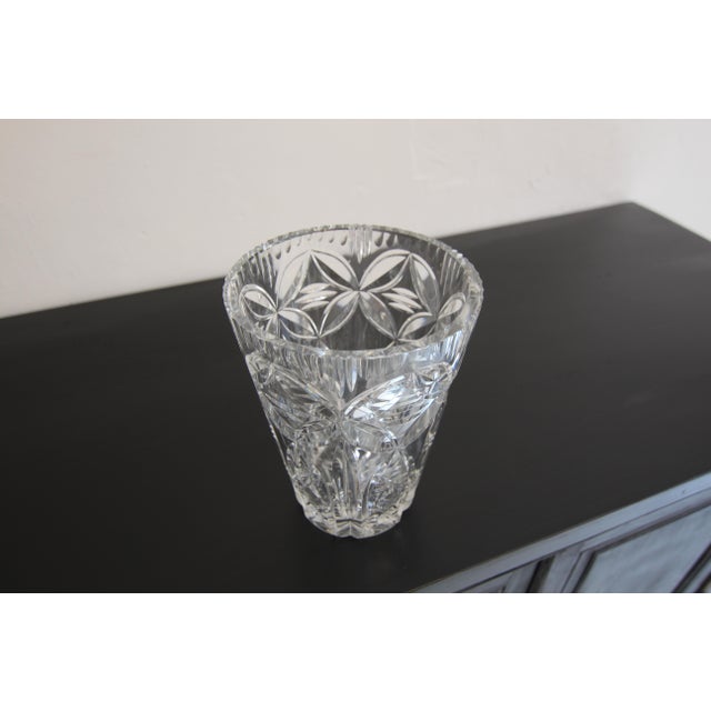 Crystal Glass Vase, 1960s For Sale - Image 8 of 13