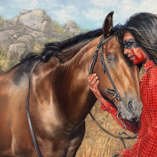 Late 20th Century Vintage Randy Galloway “In Any Language” Signed Limited Edition Giclée on Canvas 10/150 For Sale - Image 5 of 12