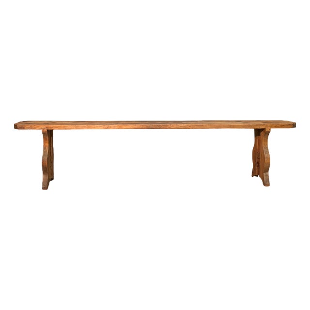 Antique Fir Bench, 1800 For Sale