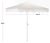 Modern Torsa 9 Ft Crank Umbrella, Ivory/White Pole For Sale - Image 3 of 9