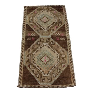 Vintage Turkish Kitchen Rug - 16"x32" For Sale