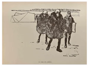 Hermann Paul, Le Retour Des Aviateurs, Print, Early 20th Century