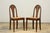 1930s Set of Six French Art Deco Carved Maple & Cane Dining Chairs For Sale - Image 14 of 18