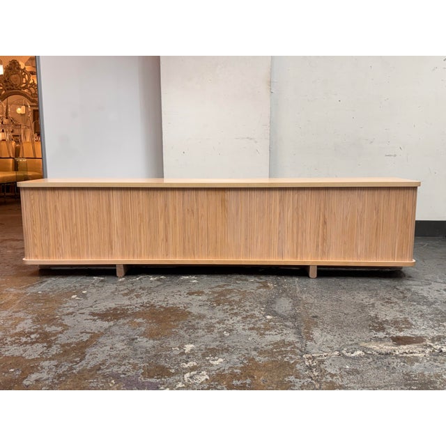 Eq3 Tambour Credenza For Sale In San Francisco - Image 6 of 12