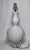Ribbed White Glass Double Gourd Lamp Lucite Base For Sale - Image 10 of 10
