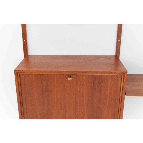 Black 3-Bay Cado Wall Unit by Poul Cadovius For Sale - Image 8 of 18