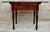 Brown Wood Drop-Leaf Side Table With Two Drawers, 1930s For Sale - Image 8 of 15