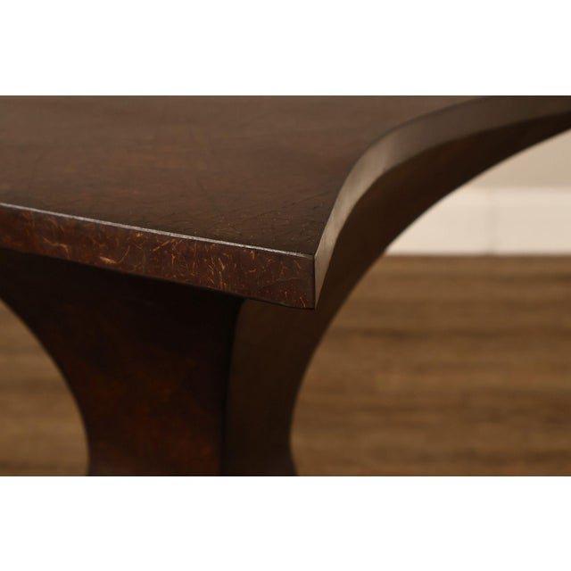 Sculptural Pair Of Coconut Shell Veneer Side Tables For Sale - Image 13 of 18