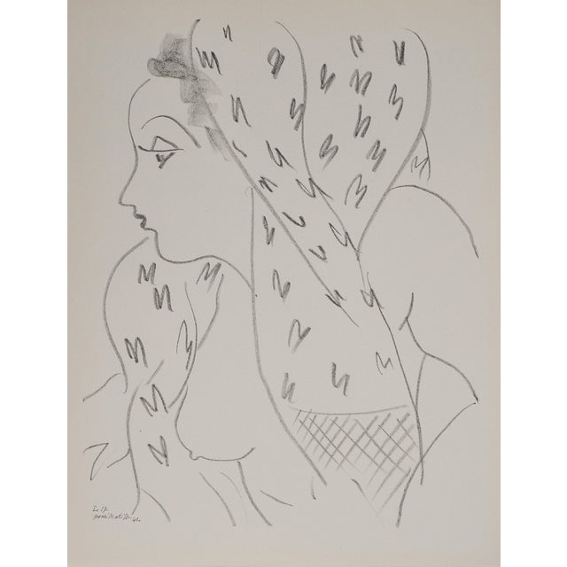Henri Matisse, Femme nue au voile, Nude, Lithograph For Sale