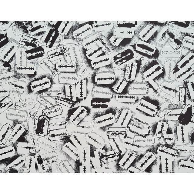 Arman, Accumulation of Razors, Original Lithograph For Sale
