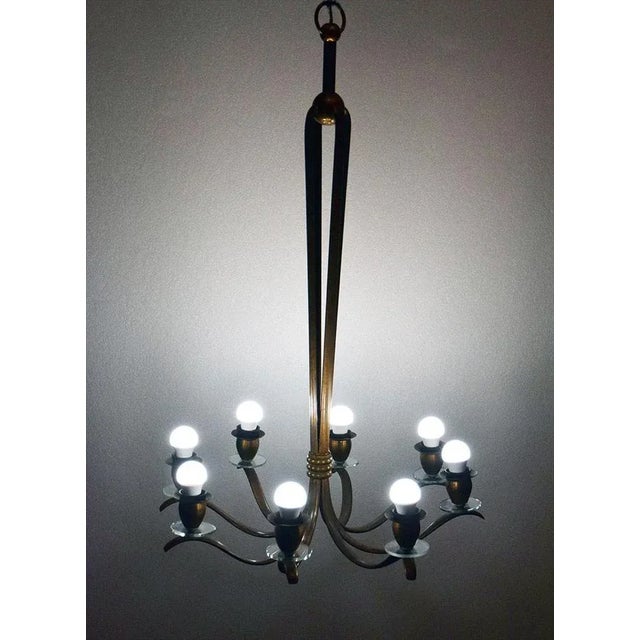 Brass Chandelier, Italy, 1950s For Sale - Image 4 of 12